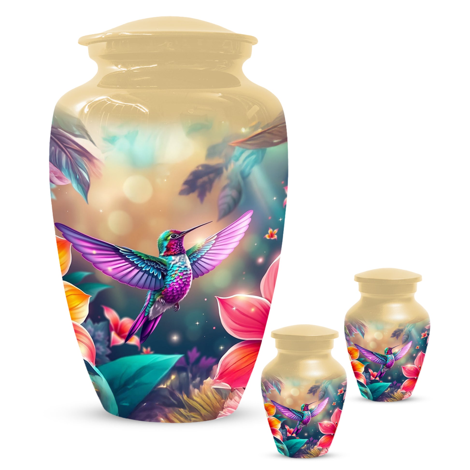Personalized Hummingbird Urn for Ashes – Cusn, Adult Cremation Hummingbird Memorial Funeral Urn for Human Ashes