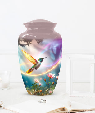 Personalized Hummingbird Urn for Mom – Custom Hummingbird Cremation Urns for Ashes