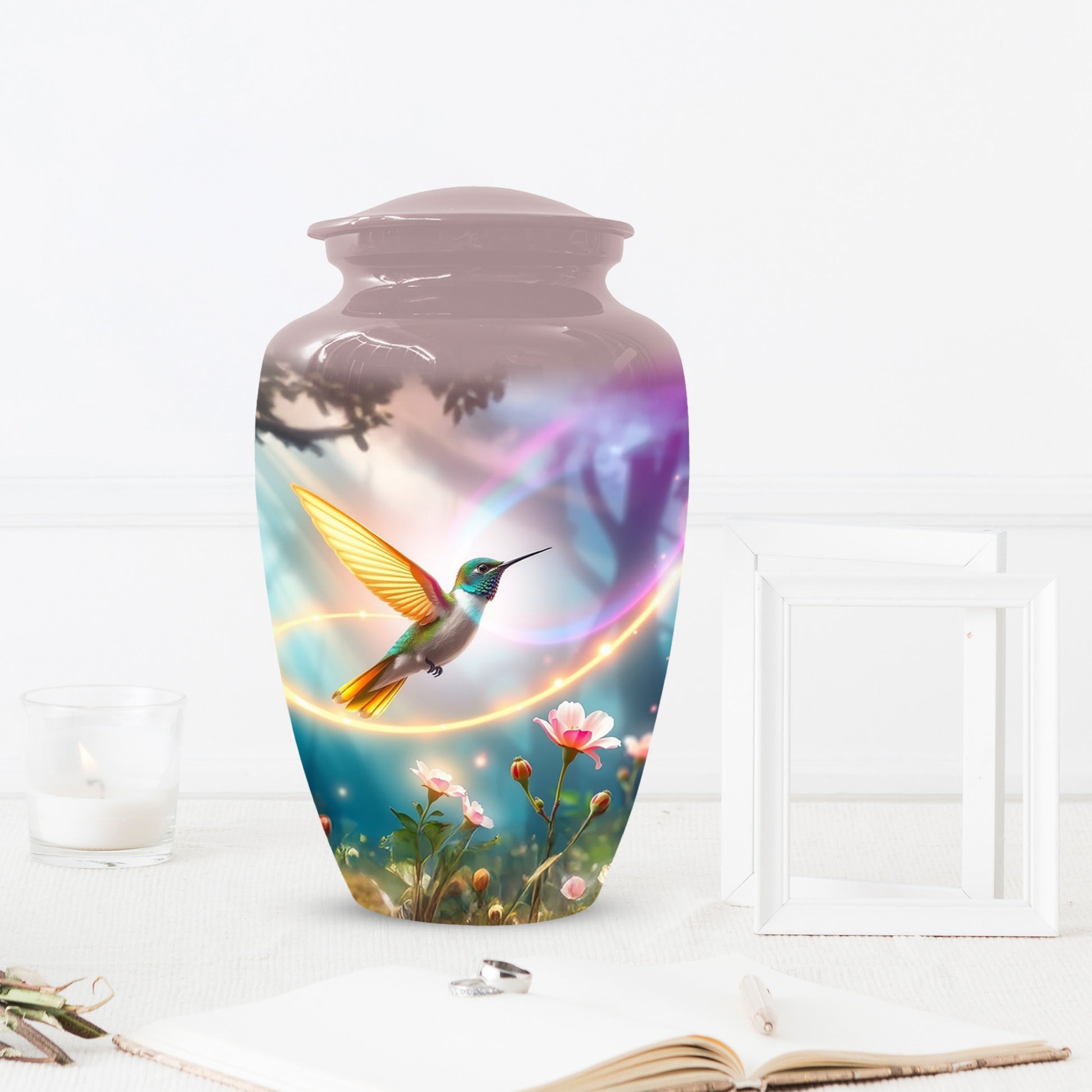 Personalized Hummingbird Urn for Mom – Custom Hummingbird Cremation Urns for Ashes