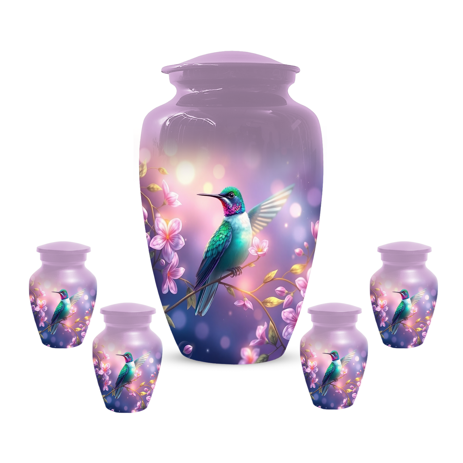 Hummingbird Urn for Mom, Custom Cremation Urn for Human Ashes