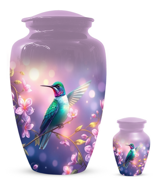 Hummingbird Urn for Mom, Custom Cremation Urn for Human Ashes
