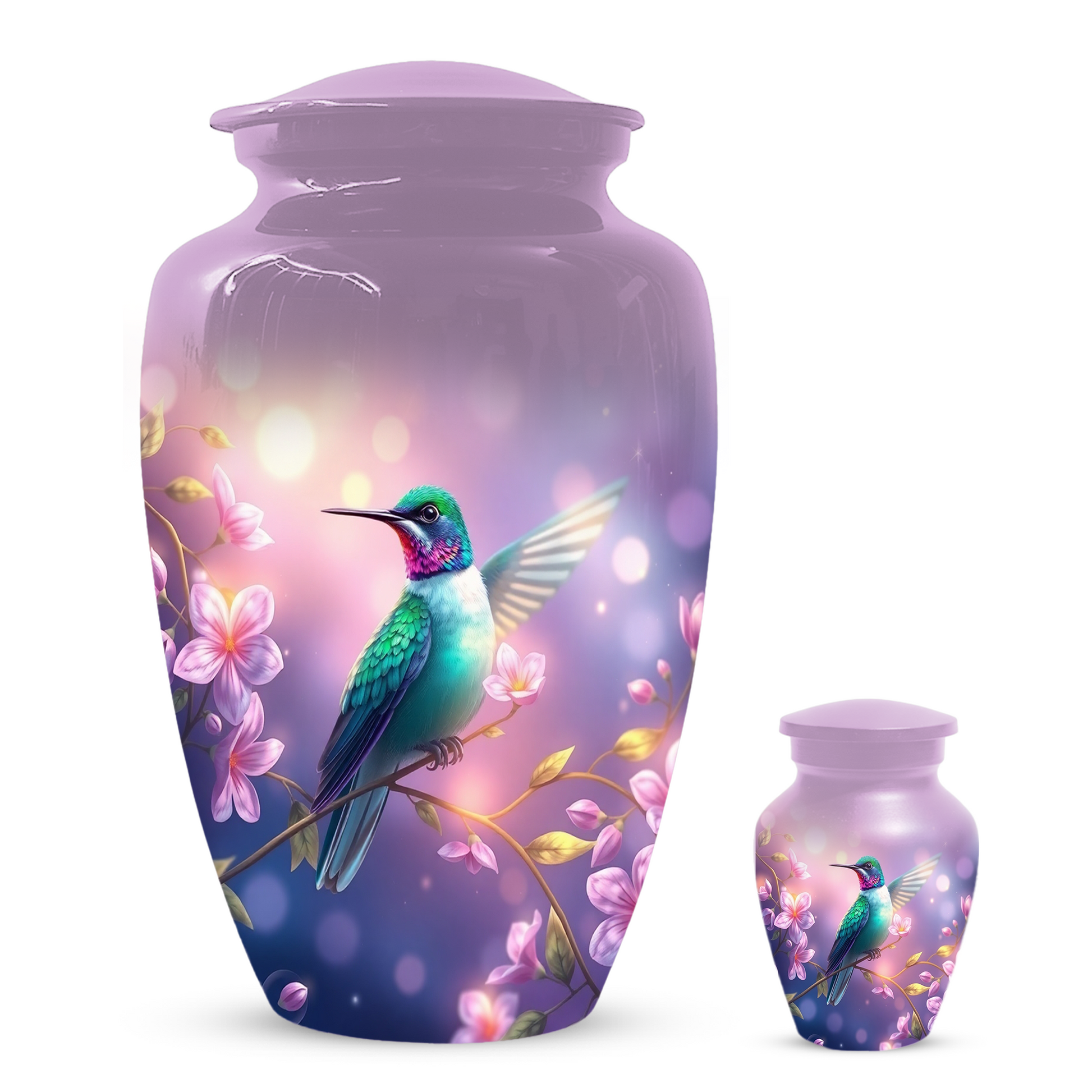 Hummingbird Urn for Mom, Custom Cremation Urn for Human Ashes