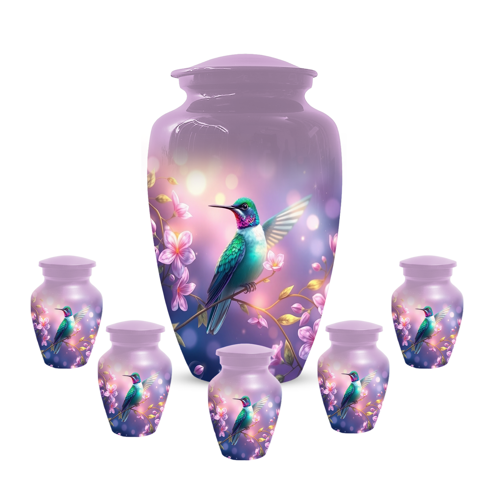 Hummingbird Urn for Mom, Custom Cremation Urn for Human Ashes