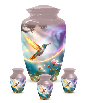 Personalized Hummingbird Urn for Mom – Custom Hummingbird Cremation Urns for Ashes