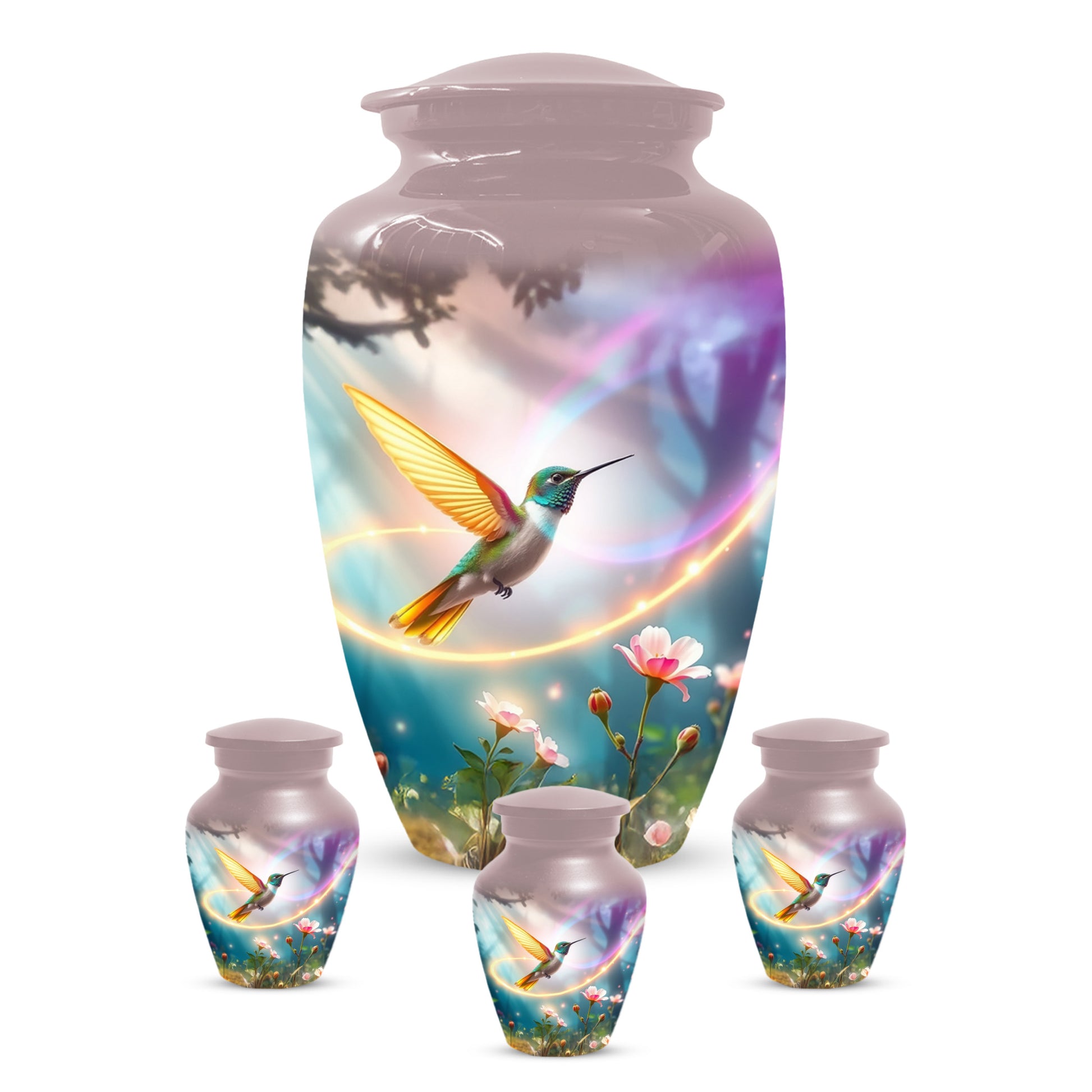 Personalized Hummingbird Urn for Mom – Custom Hummingbird Cremation Urns for Ashes