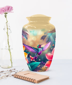 Personalized Hummingbird Urn for Ashes – Cusn, Adult Cremation Hummingbird Memorial Funeral Urn for Human Ashes