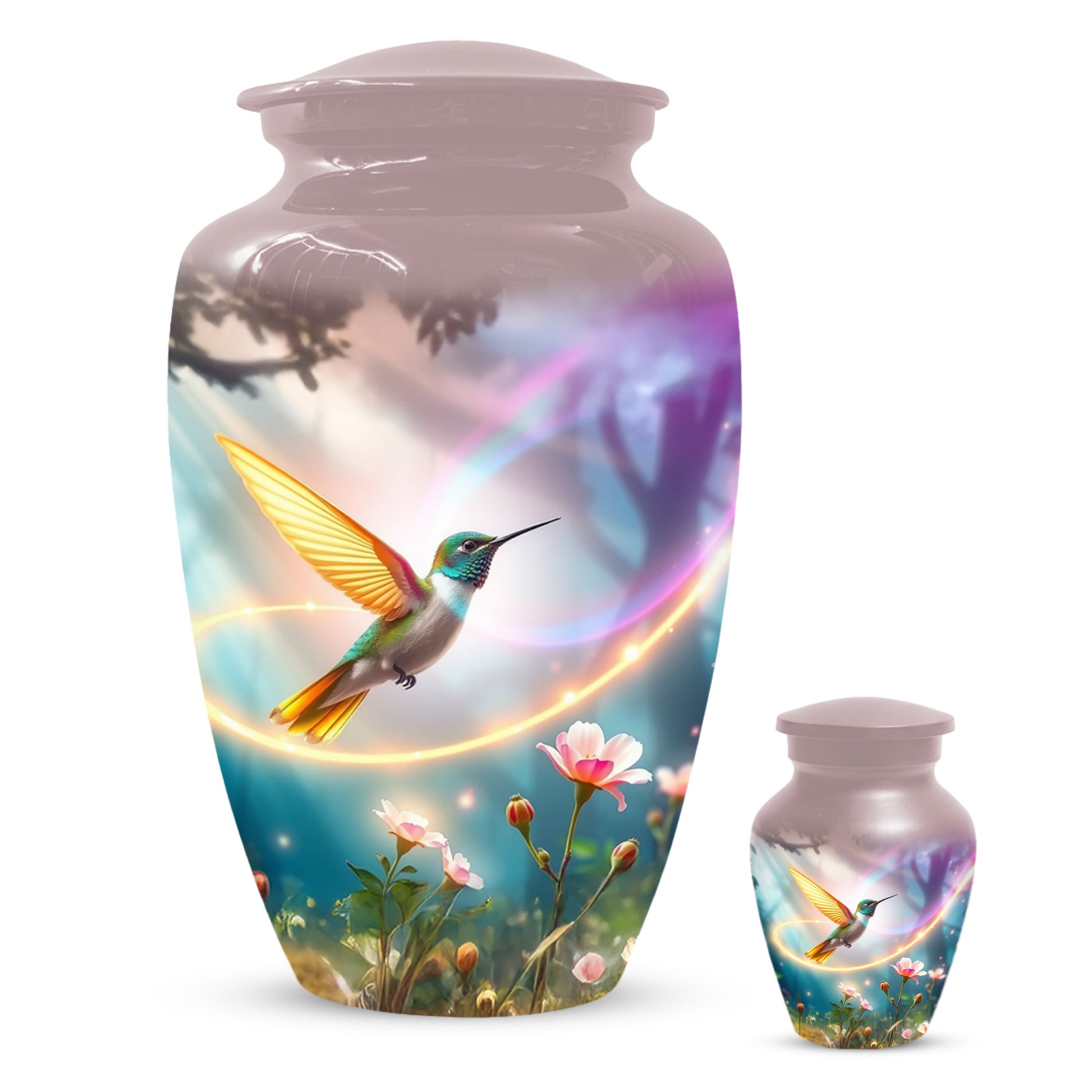 Personalized Hummingbird Urn for Mom – Custom Hummingbird Cremation Urns for Ashes