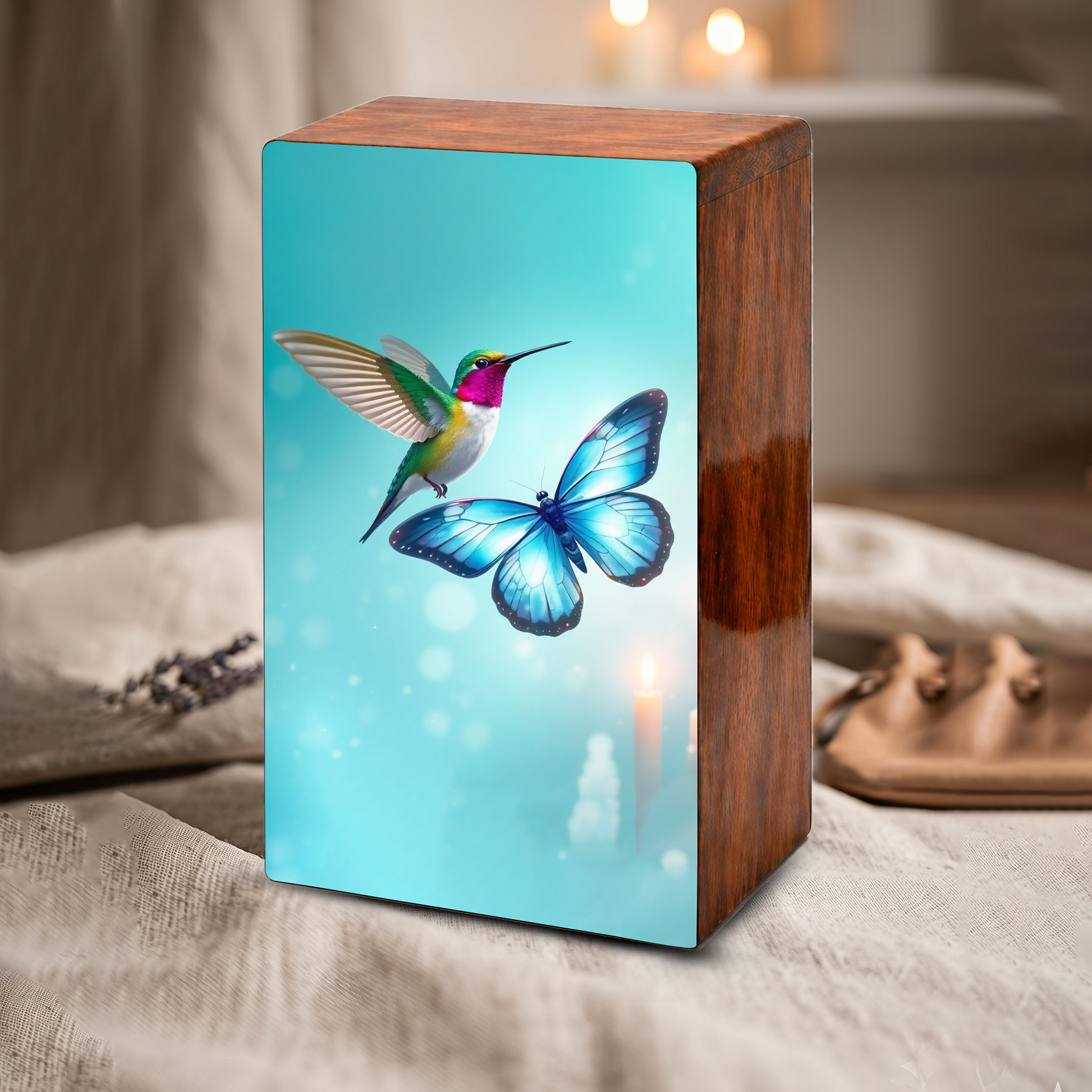 Hummingbird and Butterfly Urn for Ashes, Memorial Urns for Mom