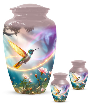 Personalized Hummingbird Urn for Mom – Custom Hummingbird Cremation Urns for Ashes