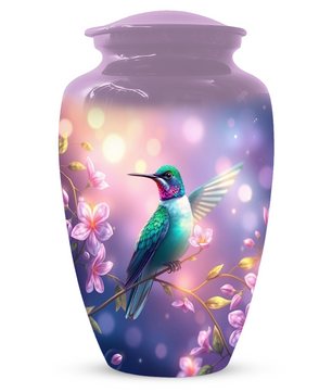Hummingbird Urn for Mom, Custom Cremation Urn for Human Ashes