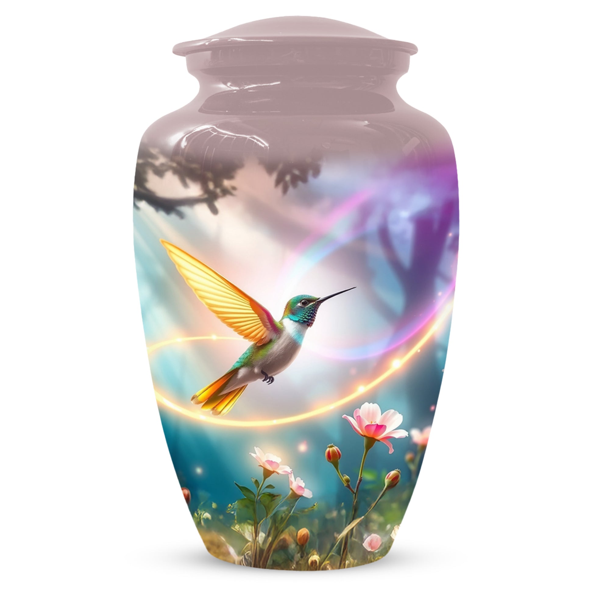 Personalized Hummingbird Urn for Mom – Custom Hummingbird Cremation Urns for Ashes