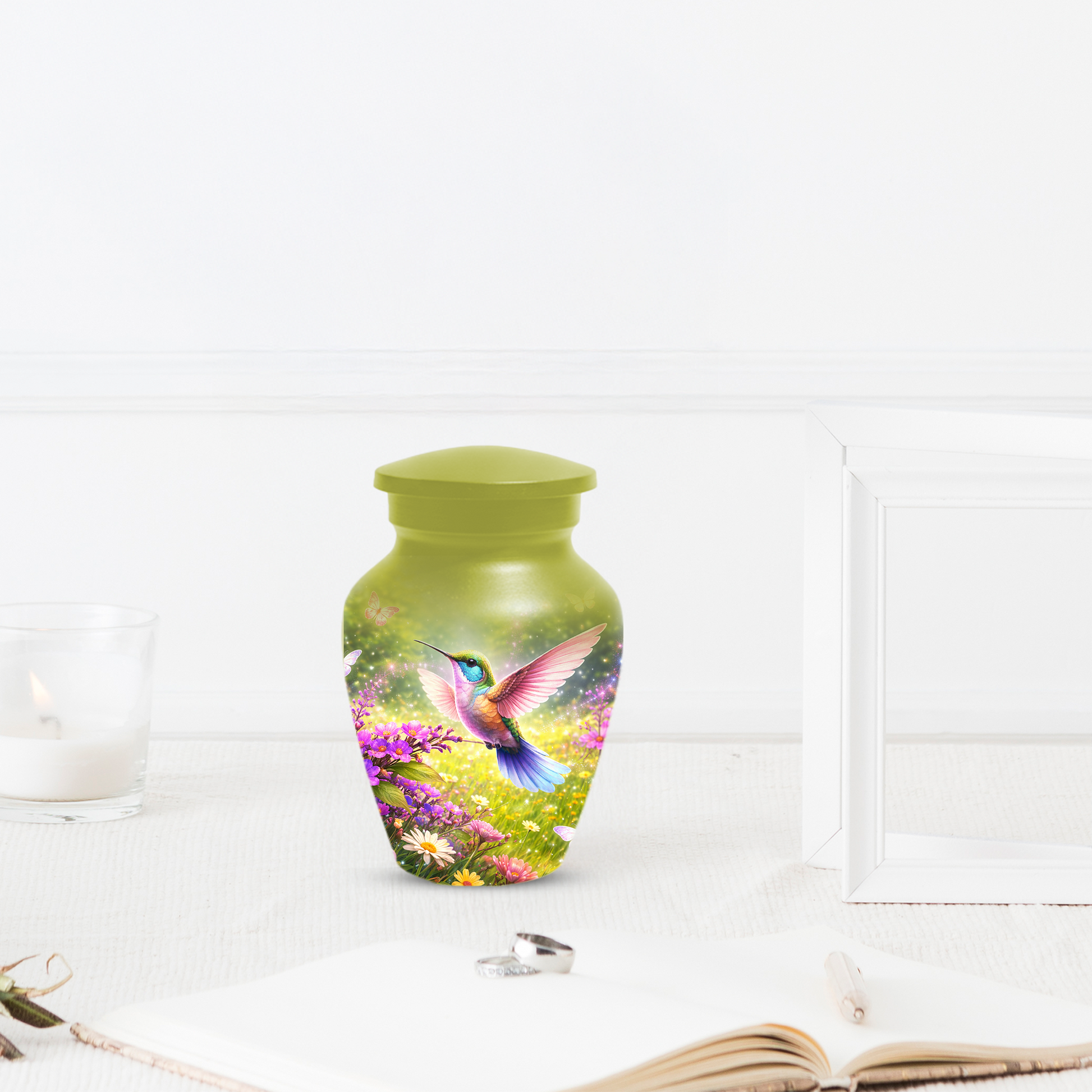 Hummingbird Urn for Ashes, Custom Cremation Urn for Mom