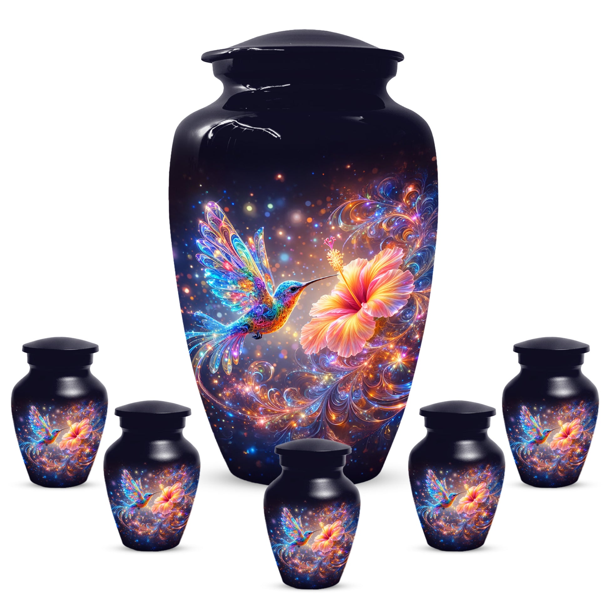 Hummingbird  Memorial Urn for Mom – Beautiful Floral Cremation Urns for Ashes