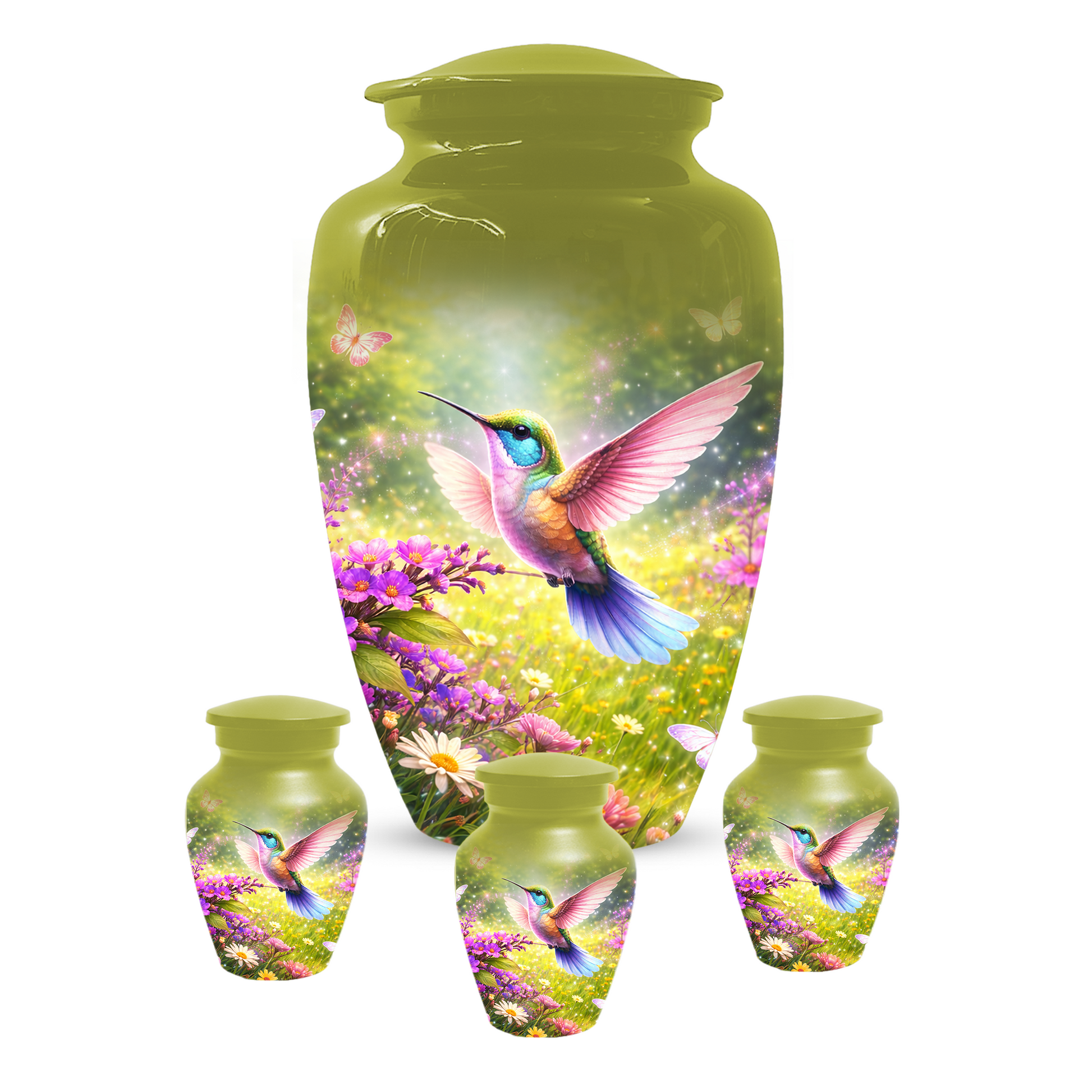Hummingbird Urn for Ashes, Custom Cremation Urn for Mom