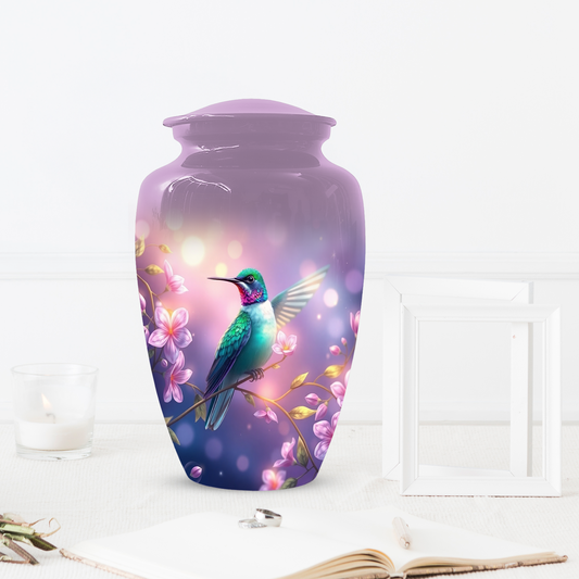 Hummingbird Urn for Mom, Custom Cremation Urn for Human Ashes