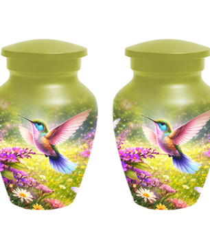 Hummingbird Urn for Ashes, Custom Cremation Urn for Mom