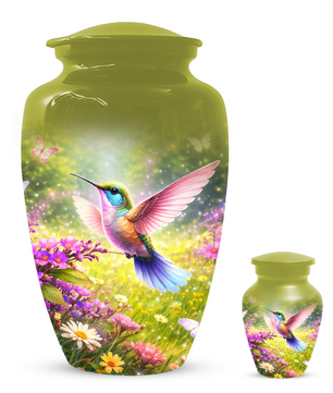 Hummingbird Urn for Ashes, Custom Cremation Urn for Mom