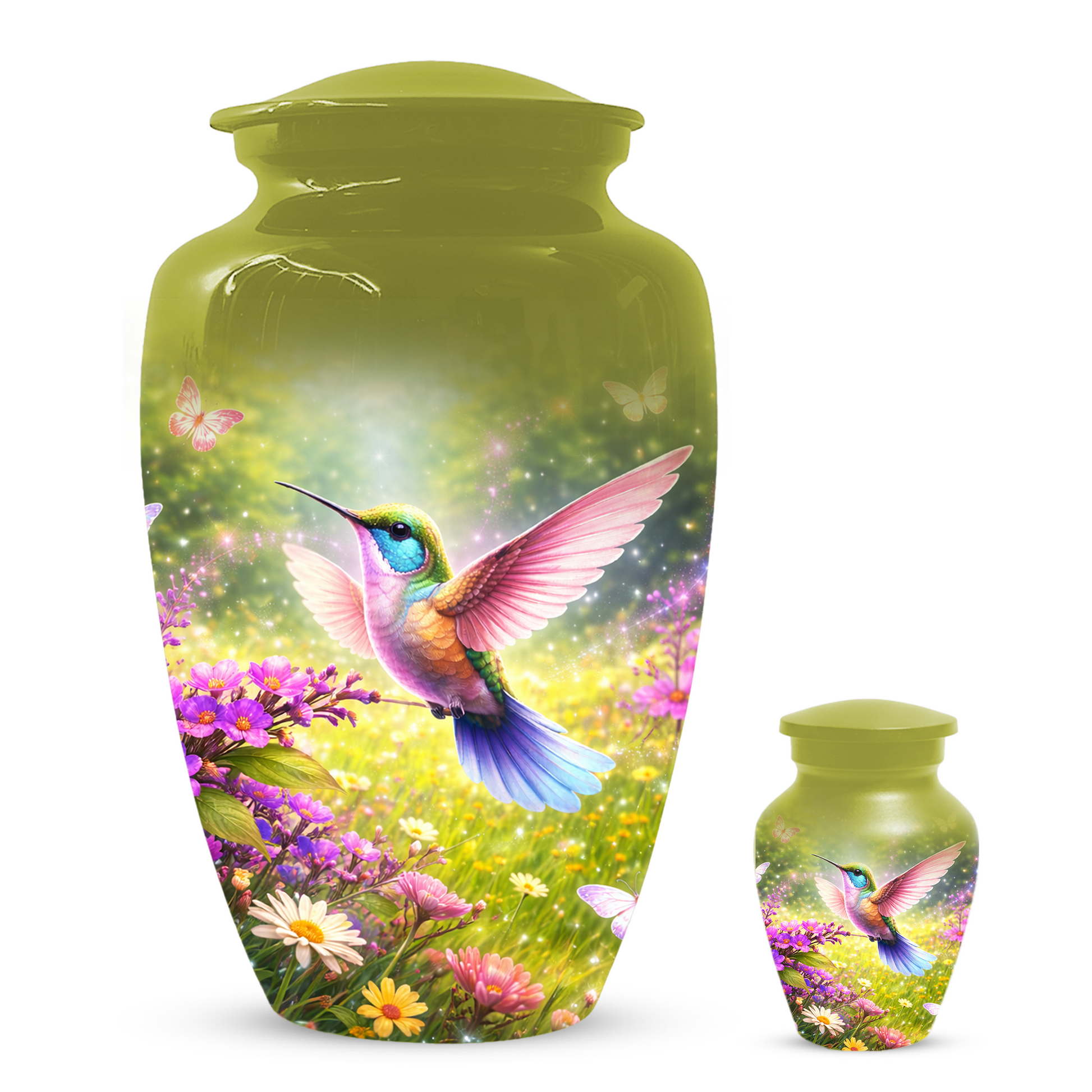 Hummingbird Urn for Ashes, Custom Cremation Urn for Mom