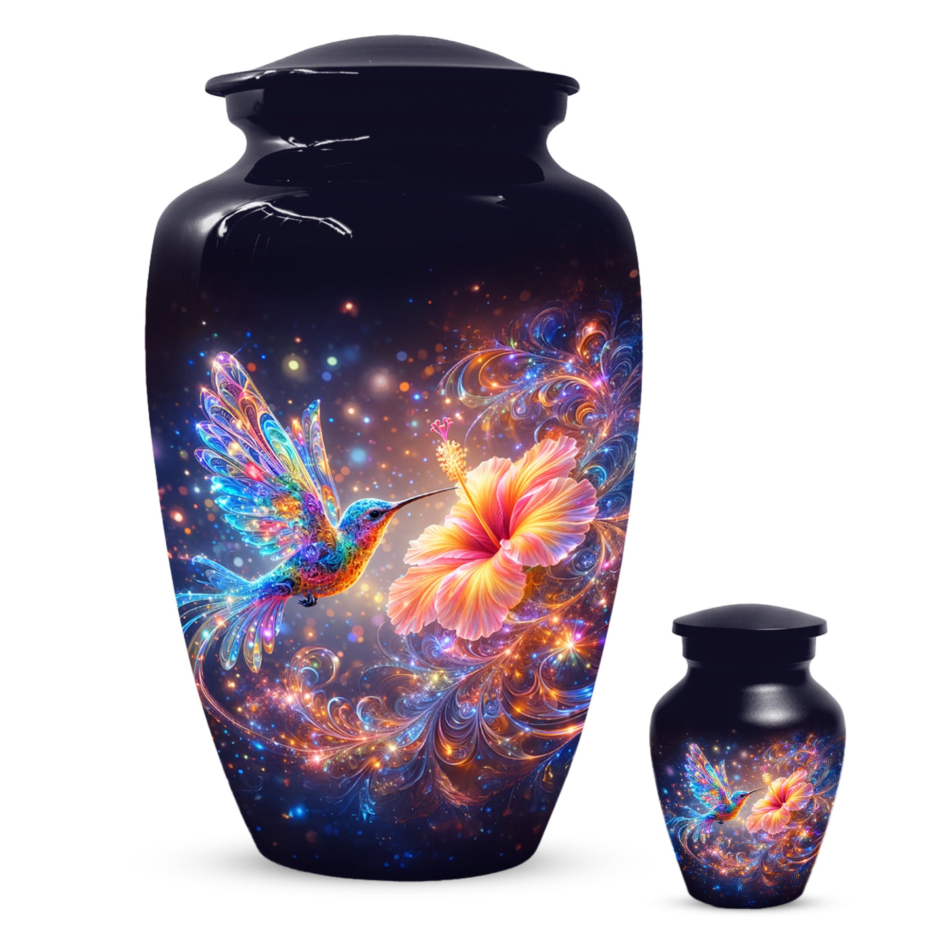 Hummingbird  Memorial Urn for Mom – Beautiful Floral Cremation Urns for Ashes
