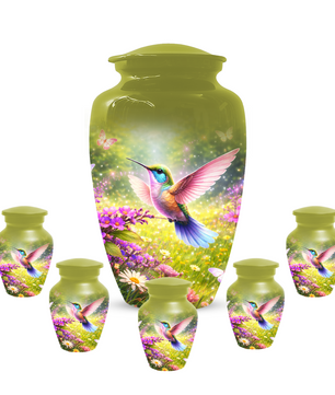 Hummingbird Urn for Ashes, Custom Cremation Urn for Mom