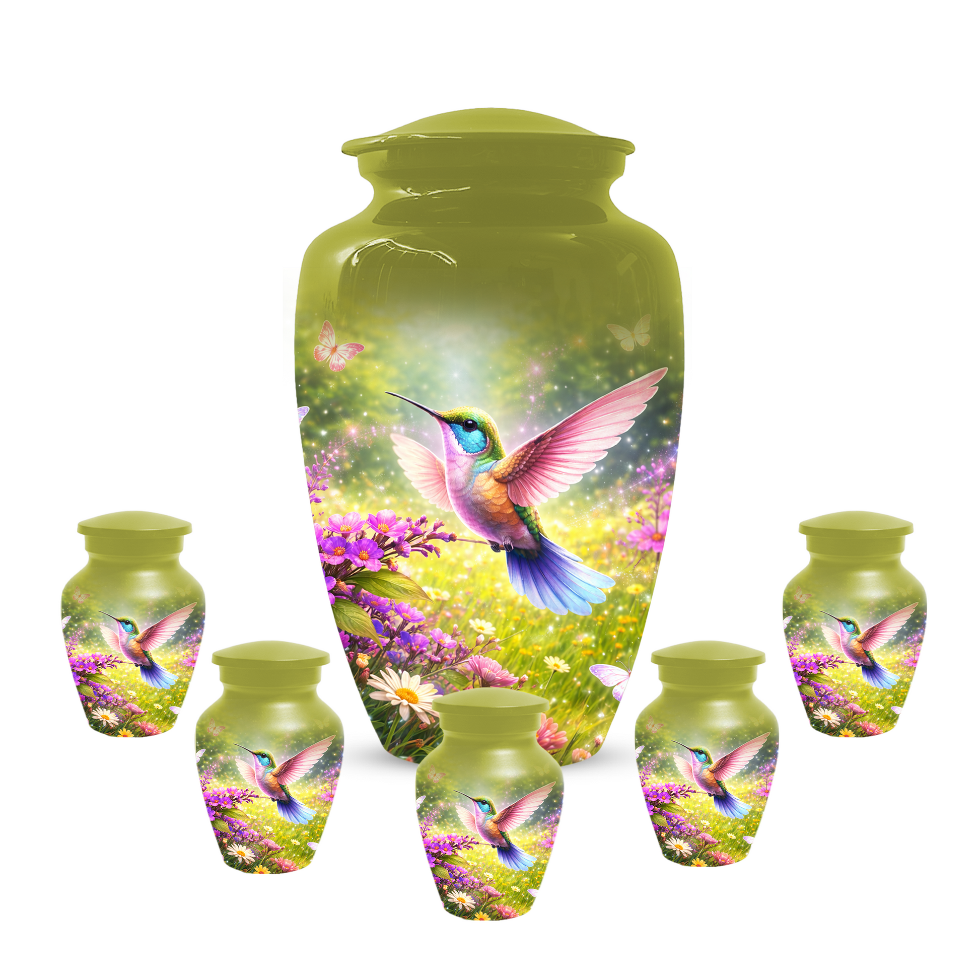 Hummingbird Urn for Ashes, Custom Cremation Urn for Mom