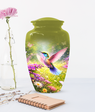 Hummingbird Urn for Ashes, Custom Cremation Urn for Mom