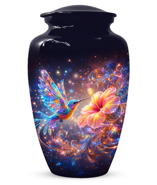 Hummingbird  Memorial Urn for Mom – Beautiful Floral Cremation Urns for Ashes