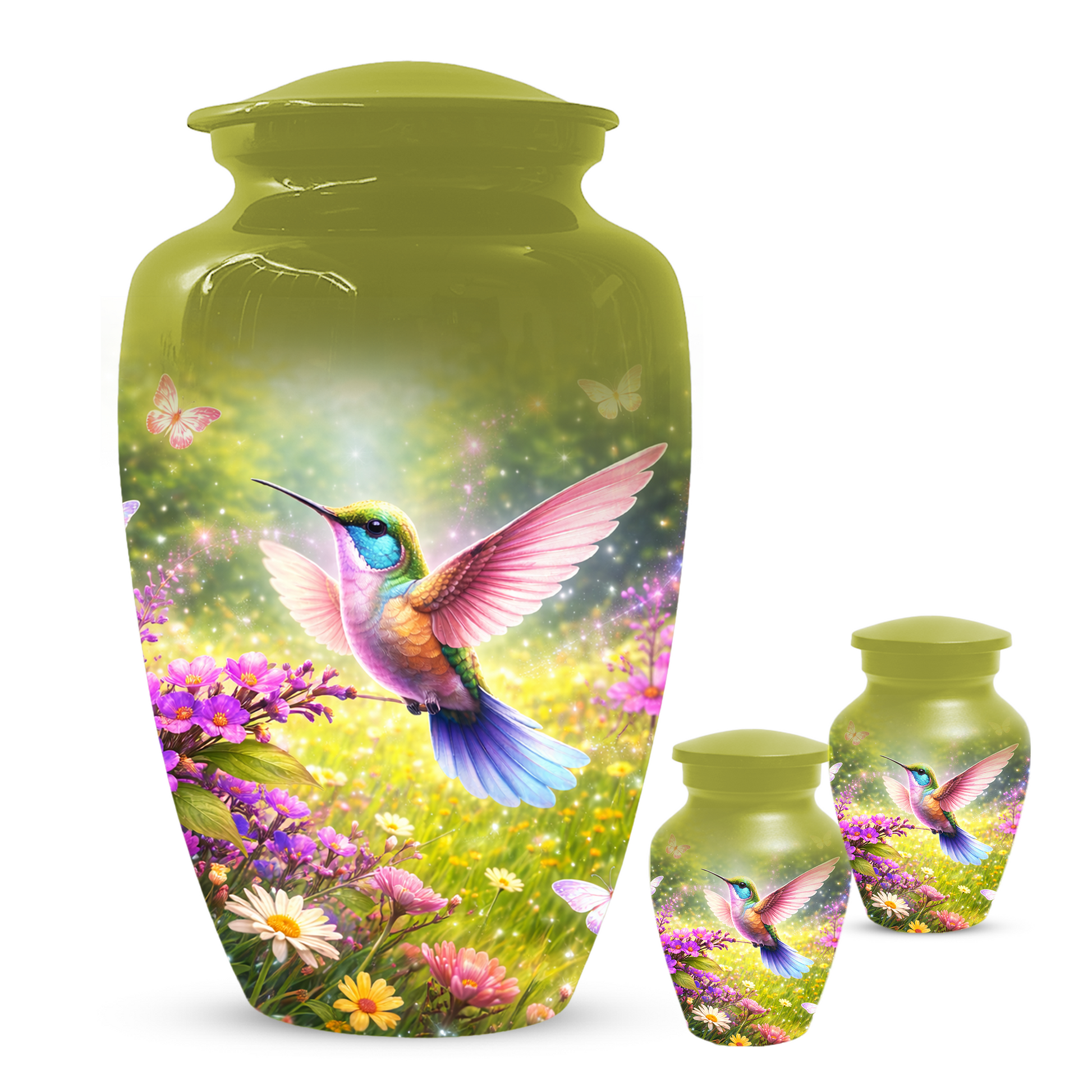Hummingbird Urn for Ashes, Custom Cremation Urn for Mom