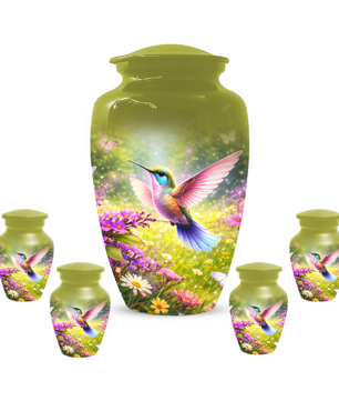 Hummingbird Urn for Ashes, Custom Cremation Urn for Mom