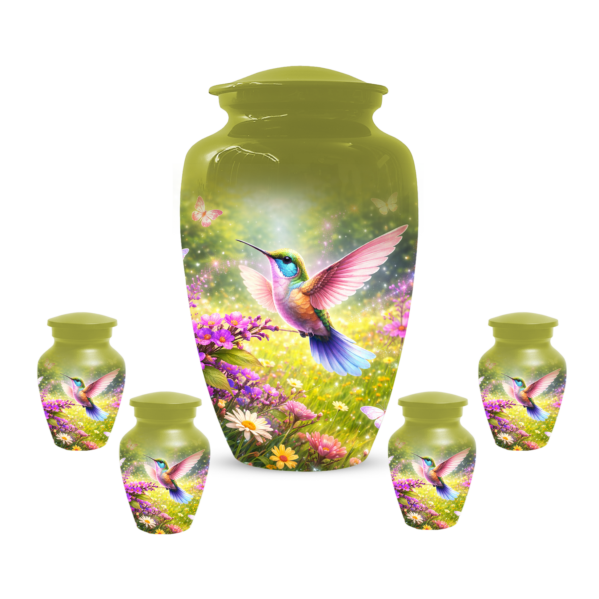 Hummingbird Urn for Ashes, Custom Cremation Urn for Mom