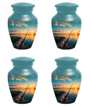 Fishing Urn for Human Ashes | Personalized Gone Fishing Memorial Urn