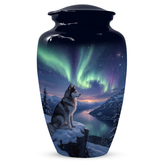 Husky Dog Urns for Ashes- Personalized Cremation Keepsake for Dogs