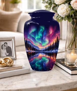Northern Light Urns For Human Ashes - Aurora Borealis Urn For Mom and Dad