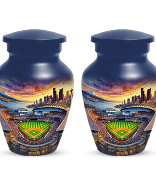 Baseball Memorial Urn For Male - Custom Personalized Sport Urns For Dad