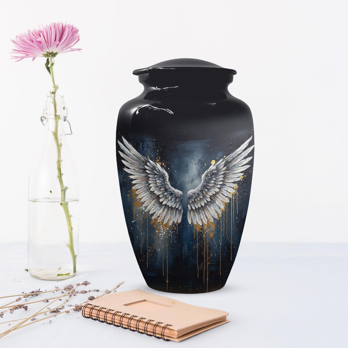 Angel Wing Large Urns For Human Ashes | Cremation Keepsake Urn For Male and Female