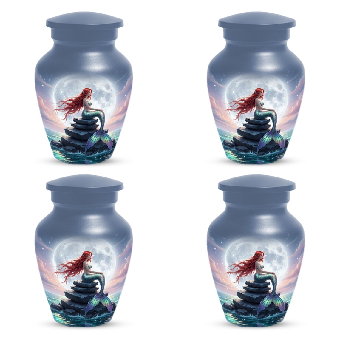 Mermaid Cremation Urn For Ashes Women | Fairy Small Keepsake Urns For Female