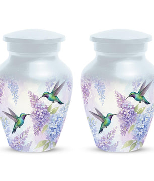 Hummingbird Urn For Women Ashes - Personalized Cremation Keepsake Small Urns For Mom