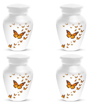 Monarch Butterfly Urn For Human Ashes - Cremation Keepsake Urn Sets With Butterflies