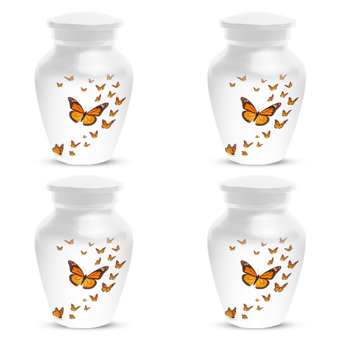 Monarch Butterfly Urn For Human Ashes - Cremation Keepsake Urn Sets With Butterflies