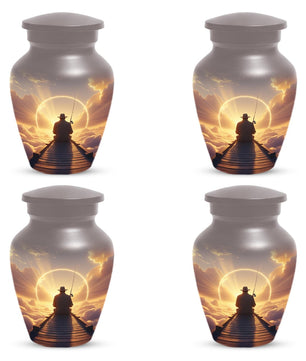 Gone Fishing in Heaven Urn for Dad | Custom Fisherman Memorial Urns For Male