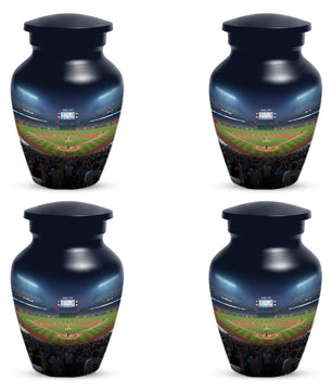 Baseball Urn for Dad, Stadium Ground Small Keepsake Cremation Urns For Male