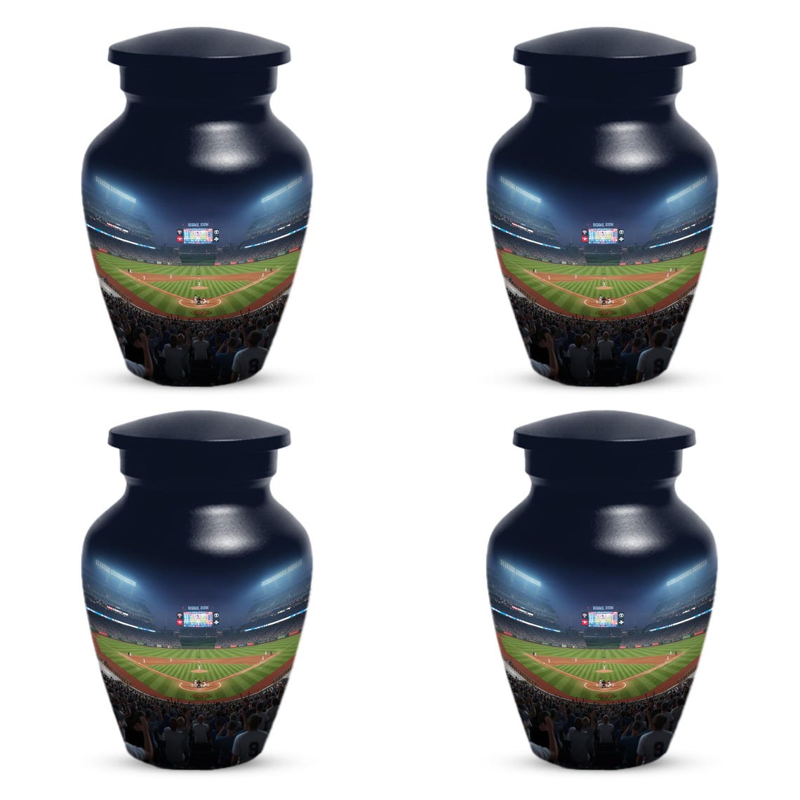 Baseball Urn for Dad, Stadium Ground Small Keepsake Cremation Urns For Male