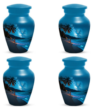 Girl on Beach Urn For Female | Ocean Themed Cremation Urns For Human Ashes