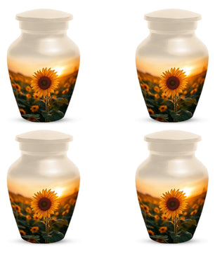 Sunflower Urn For Female | Flower Cremation Urns For Adult Human Ashes