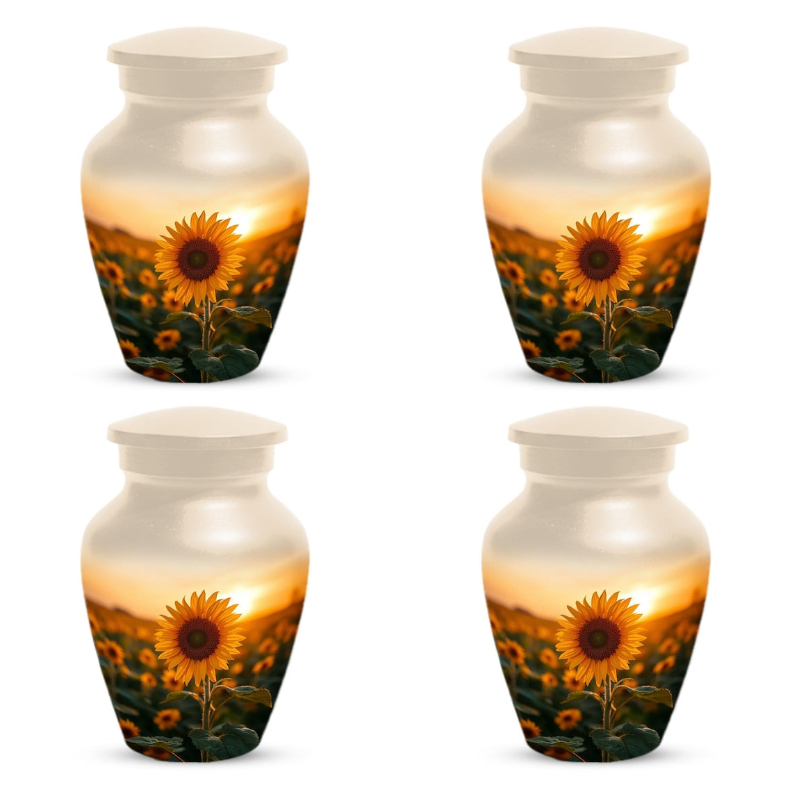 Sunflower Urn For Female | Flower Cremation Urns For Adult Human Ashes