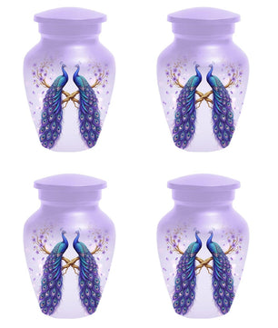Peacock Companion Urn For Human Ashes - Extra Large Couple Urns For Husband and Wife