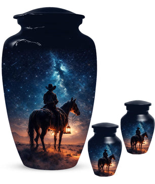 Western Cowboy Urn For Dads Ashes - Dallas Cowboys Mini Urns For Adult Male