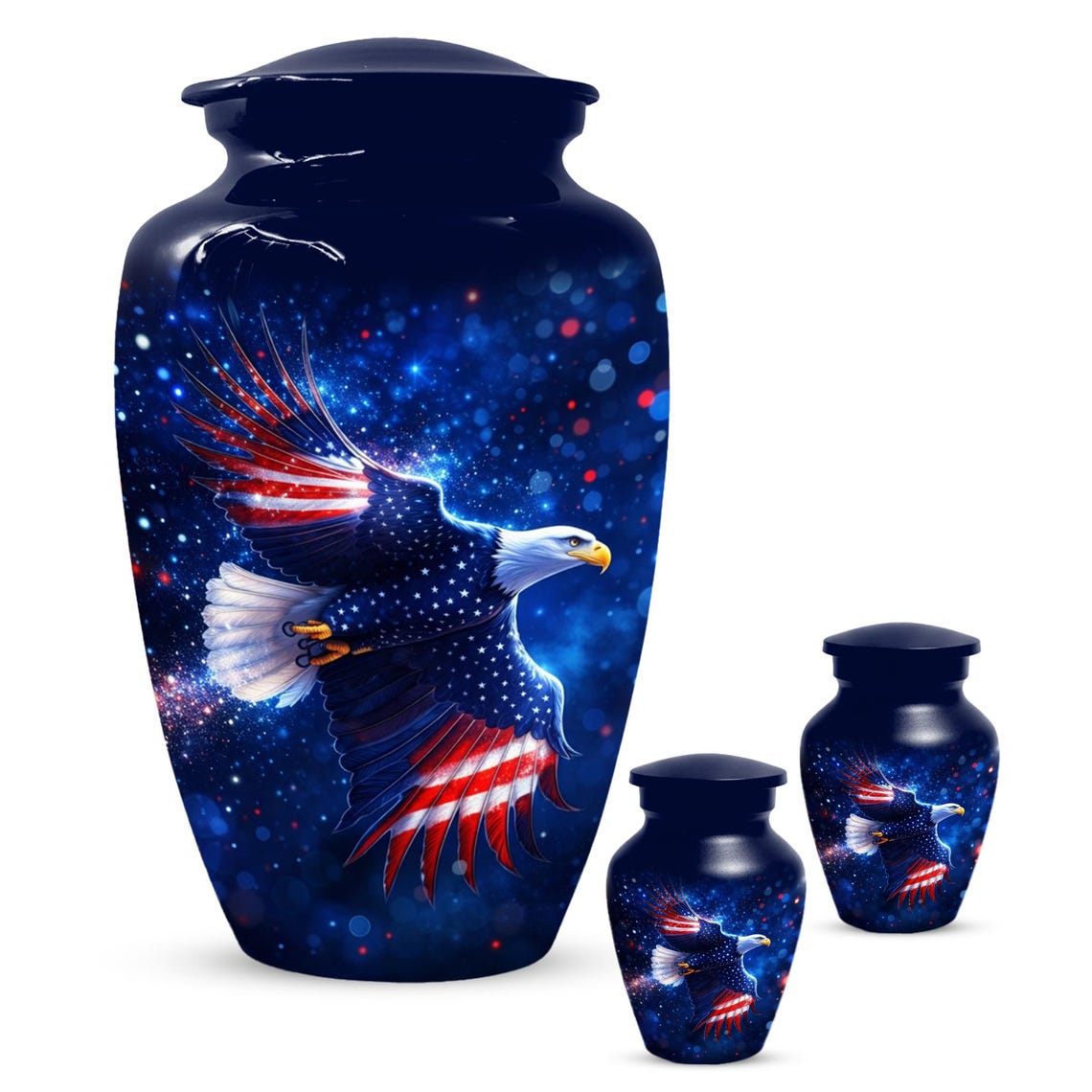 Soaring Eagle Urn For Ashes - Patriotic Cremation Urns for Military Veterans