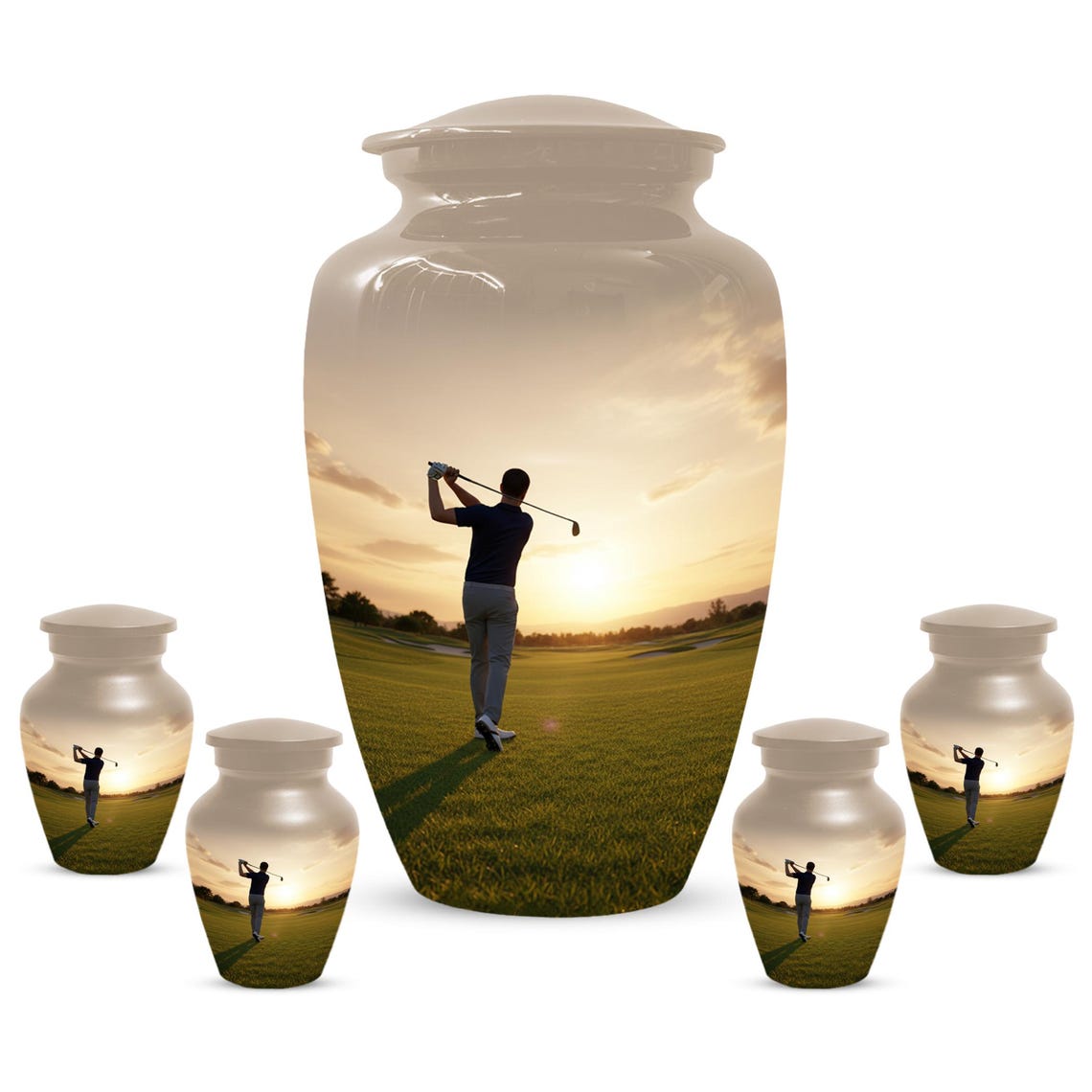 Golf Urn for Dad | Sports Cremation Urns For Adult Male Ashes