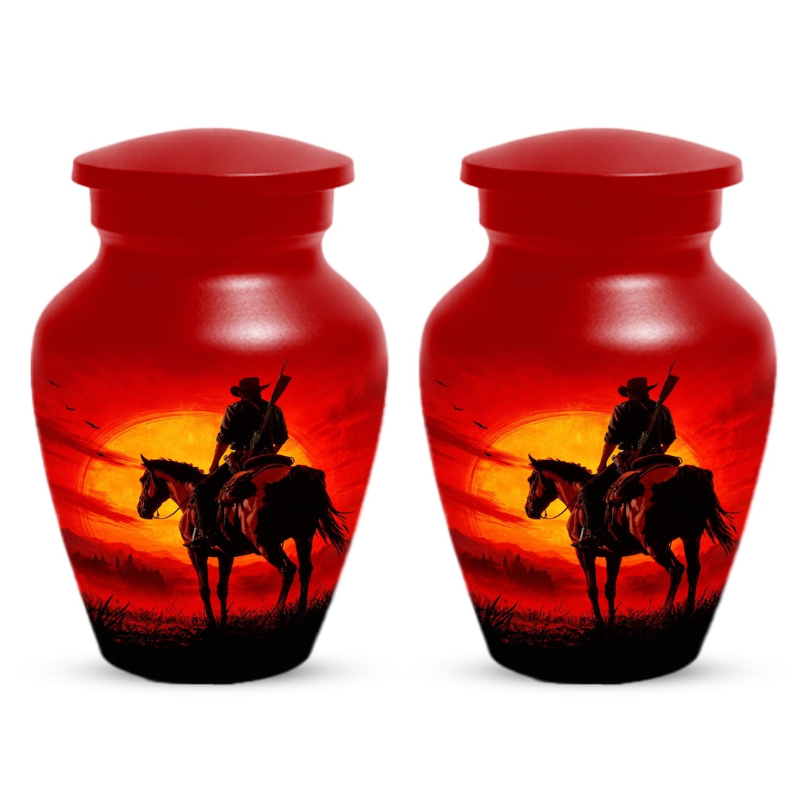 Cowboy Urn For Dad Ashes - Dallas Cowboys Western Cremation Urns For Adult Male